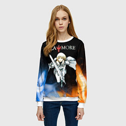 Свитшот женский Клеймор Клэр Лаки, цвет: 3D-белый — фото 2