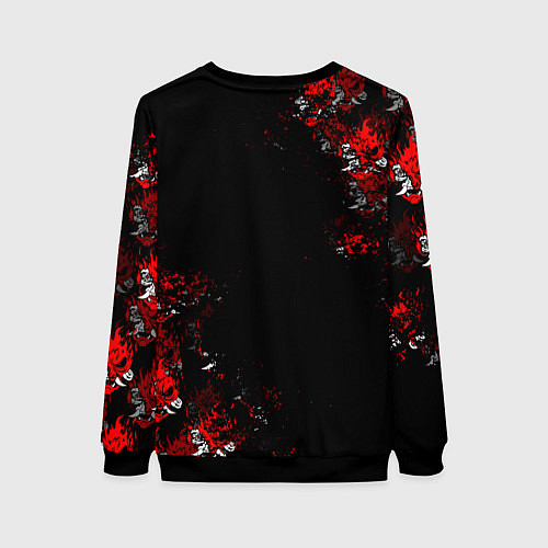 Женский свитшот КИБЕРПАНК 2077 SAMURAI CYBERPUNK 2077 / 3D-Черный – фото 2