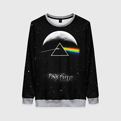 Свитшот женский PINK FLOYD LOGO ПИНК ФЛОЙД ЗВЕЗДЫ, цвет: 3D-меланж