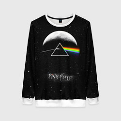 Свитшот женский PINK FLOYD LOGO ПИНК ФЛОЙД ЗВЕЗДЫ, цвет: 3D-белый