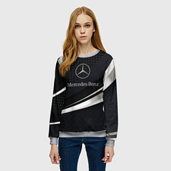 Свитшот женский Mercedes-Benz Sport, цвет: 3D-меланж — фото 2
