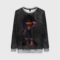 Свитшот женский Sonic Exe, цвет: 3D-меланж