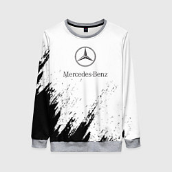 Женский свитшот Mercedes-Benz - White texture