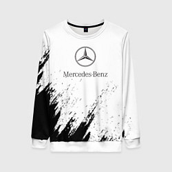 Женский свитшот Mercedes-Benz - White texture