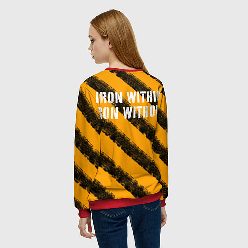 Женский свитшот Iron within, Iron without / 3D-Красный – фото 4