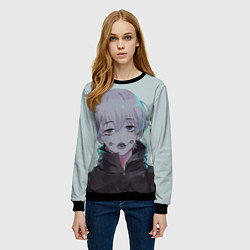 Свитшот женский Toge here, цвет: 3D-черный — фото 2