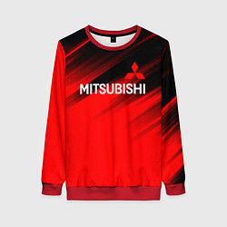 Свитшот женский Mitsubishi - Red Sport, цвет: 3D-красный
