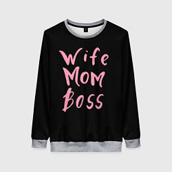 Женский свитшот Wife Mom Boss