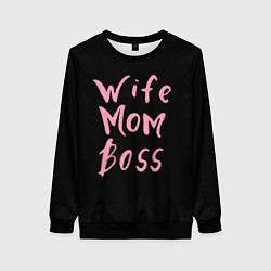 Женский свитшот Wife Mom Boss