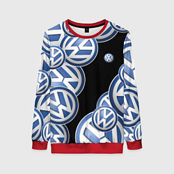 Женский свитшот Volkswagen logo Pattern