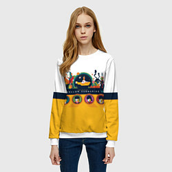 Свитшот женский Yellow Submarine Мультфильм 3D, цвет: 3D-белый — фото 2