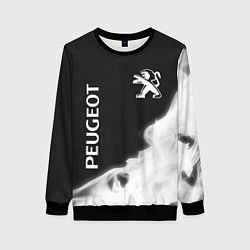 Свитшот женский PEUGEOT - Огненный Лев, цвет: 3D-черный