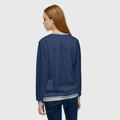 Женский свитшот Я просто, скромно - королева / 3D-Меланж – фото 4