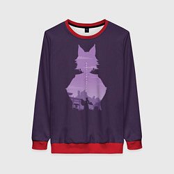 Свитшот женский Жрица Кицунэ Сайгу, цвет: 3D-красный