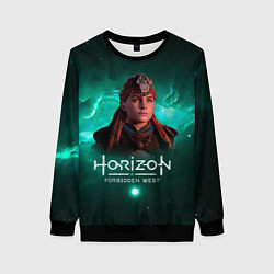 Свитшот женский Aloy - Элой Horizon Forbidden West, цвет: 3D-черный