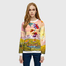Свитшот женский Rayman воздушные шары, цвет: 3D-белый — фото 2