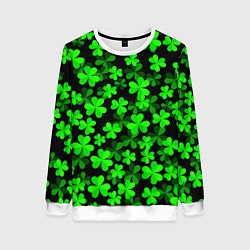 Женский свитшот Сlovers Fresh 3D Клевер