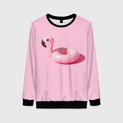 Свитшот женский Flamingos Розовый фламинго, цвет: 3D-черный