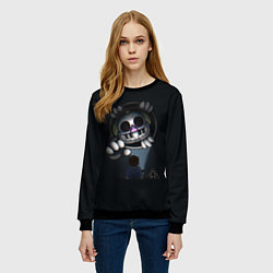 Свитшот женский FNAF Security Breach Музыкальный диджей DJ Music M, цвет: 3D-черный — фото 2