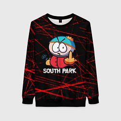 Свитшот женский Мультфильм Южный парк Эрик South Park, цвет: 3D-черный