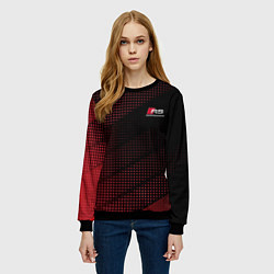 Свитшот женский AUDI RS RED SPORT, цвет: 3D-черный — фото 2