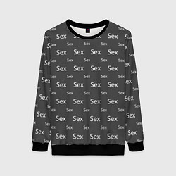 Свитшот женский SEX-СЕКС-SEX, цвет: 3D-черный