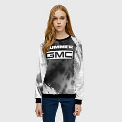 Свитшот женский HUMMER - GMC Краски, цвет: 3D-черный — фото 2