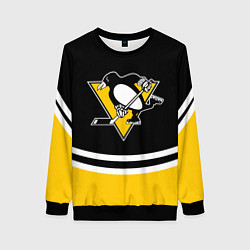 Свитшот женский Pittsburgh Penguins Питтсбург Пингвинз, цвет: 3D-черный