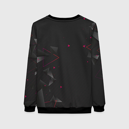 Женский свитшот Реал Мадрид форма абстрактная / 3D-Черный – фото 2