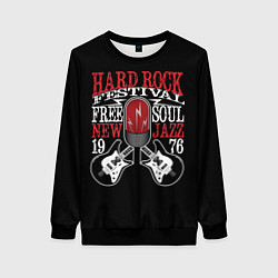 Свитшот женский HARD ROCK FESTIVAL, цвет: 3D-черный