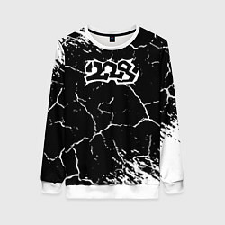 Свитшот женский 228 rap трещины, цвет: 3D-белый