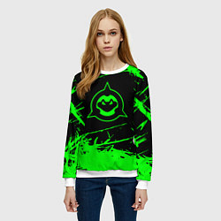 Свитшот женский Battletoads, цвет: 3D-белый — фото 2