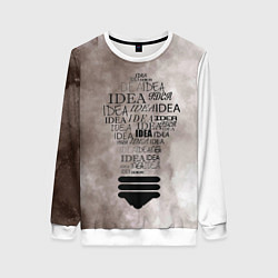 Свитшот женский Idea!, цвет: 3D-белый
