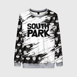 Женский свитшот Южный парк - персонажи и логотип South Park