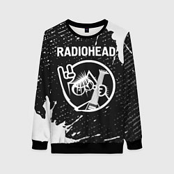 Женский свитшот Radiohead КОТ Краска