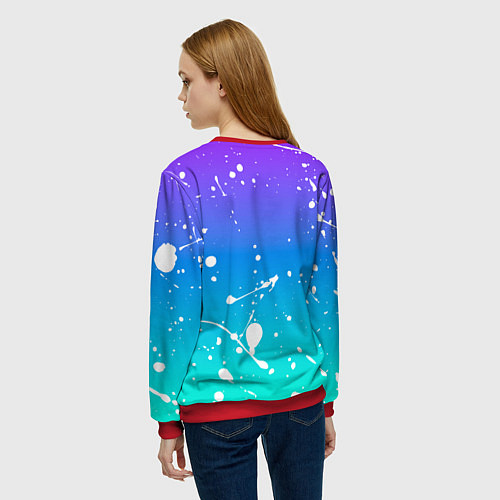 Женский свитшот Monsta x / 3D-Красный – фото 4