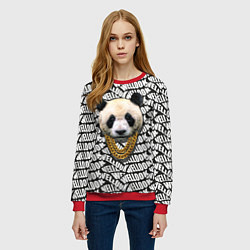 Свитшот женский Panda Look, цвет: 3D-красный — фото 2