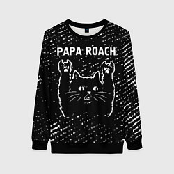 Свитшот женский Papa Roach Rock Cat, цвет: 3D-черный