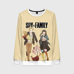 Свитшот женский Spy x Family: Семья шпиона, цвет: 3D-белый