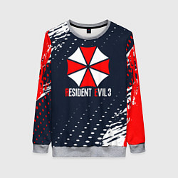 Свитшот женский Umbrella Corporation Resident Evil Краски, цвет: 3D-меланж