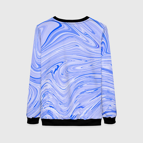 Женский свитшот Abstract lavender pattern / 3D-Черный – фото 2