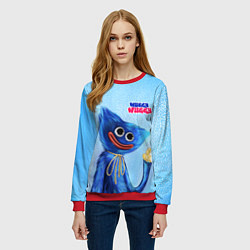 Свитшот женский Скромный Хаги Ваги, цвет: 3D-красный — фото 2