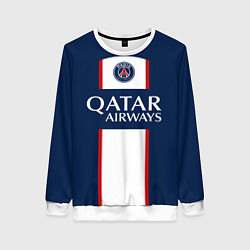 Свитшот женский PSG MBAPPE МБАППЕ ДОМАШНЯЯ ФОРМА 2223, цвет: 3D-белый