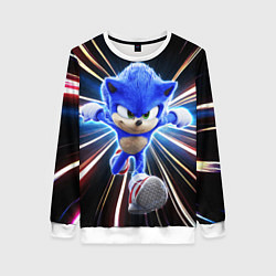 Свитшот женский Speed Sonic, цвет: 3D-белый