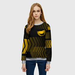 Свитшот женский YellowMini HuggyWuggyPoppy Playtime, цвет: 3D-меланж — фото 2
