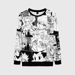 Свитшот женский Hunter x Hunter pattern, цвет: 3D-черный