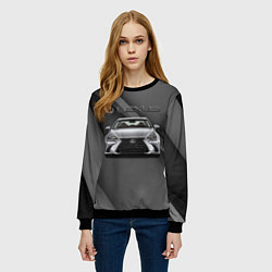 Свитшот женский Lexus auto, цвет: 3D-черный — фото 2