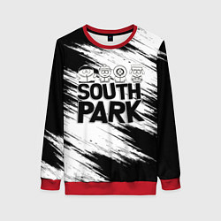 Женский свитшот Южный парк - персонажи и логотип South Park