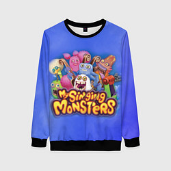 Женский свитшот My singing monsters поющие монстры
