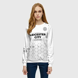 Свитшот женский Leicester City Champions Униформа, цвет: 3D-белый — фото 2